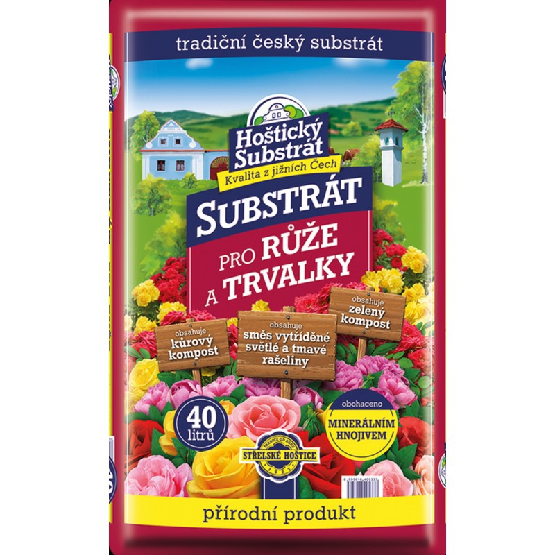 Hoštický Substrát na ruže a trvalky 40l
