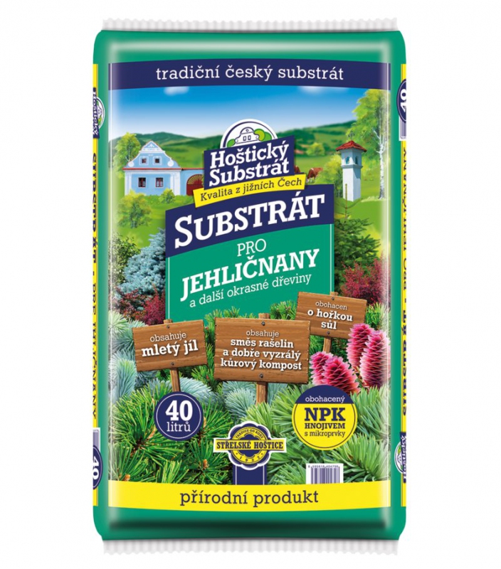 Hoštický Substrát na ihličnany a okrasné dreviny 40l