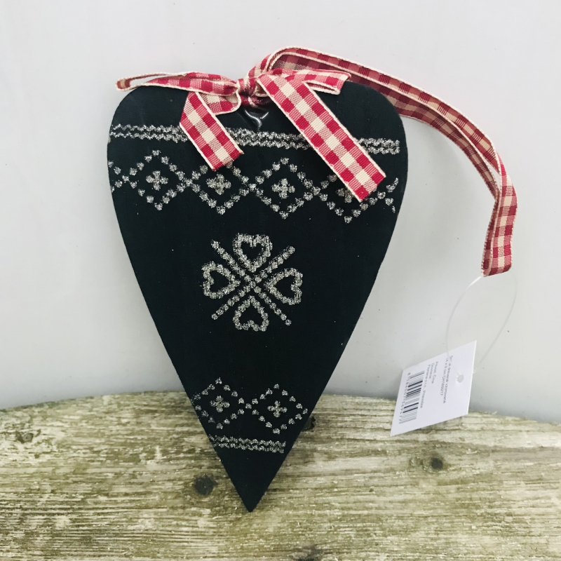 Srdce drevené dekoračné 14x9cm