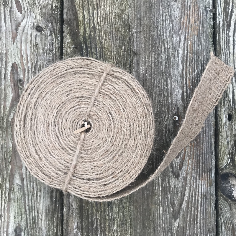 Jutová stuha hnedá 3cmx10m