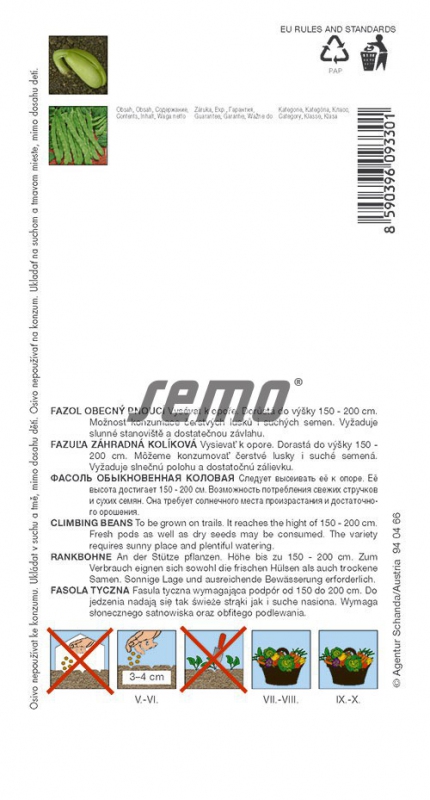 Semo Fazuľa záhradná tyčová ´Supermarconi Limca´