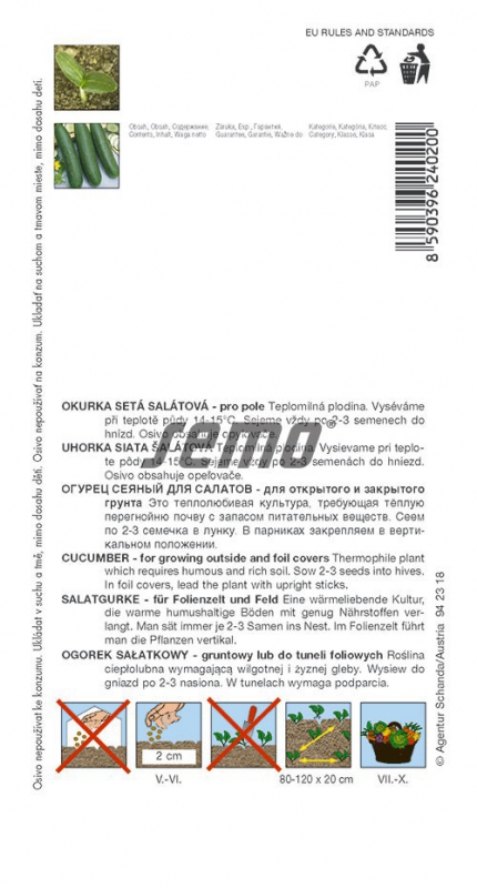 Semo Uhorka siata šalátová ´Linda F1 Mix´