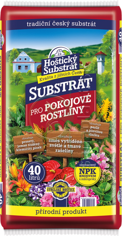 Hoštický Substrát na izbové rastliny 40l