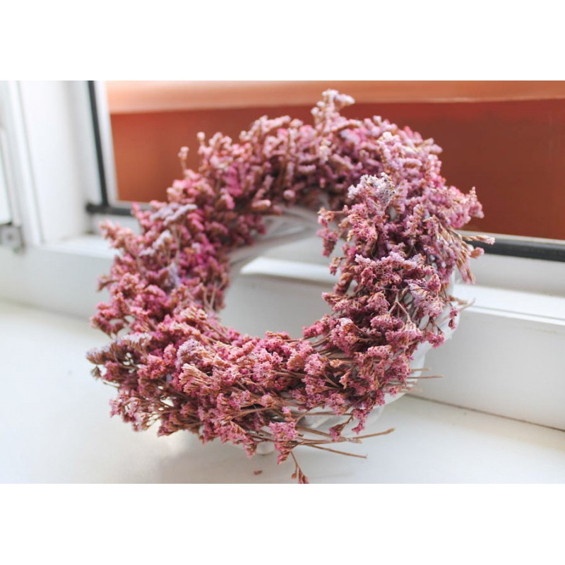 Prútený veniec biely 15cm