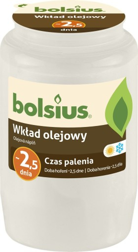 Bolsius Parafínová náplň olejová 20ks