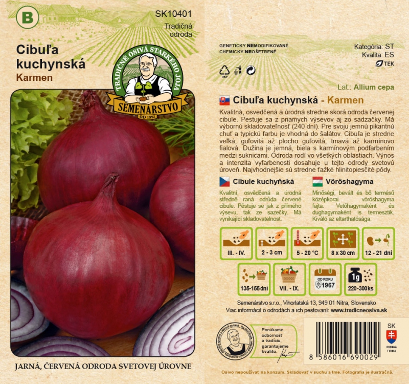 Semenárstvo Cibuľa kuchynská ´Karmen´