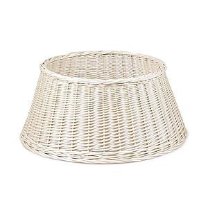 Prútený kôš  bielo-šedý