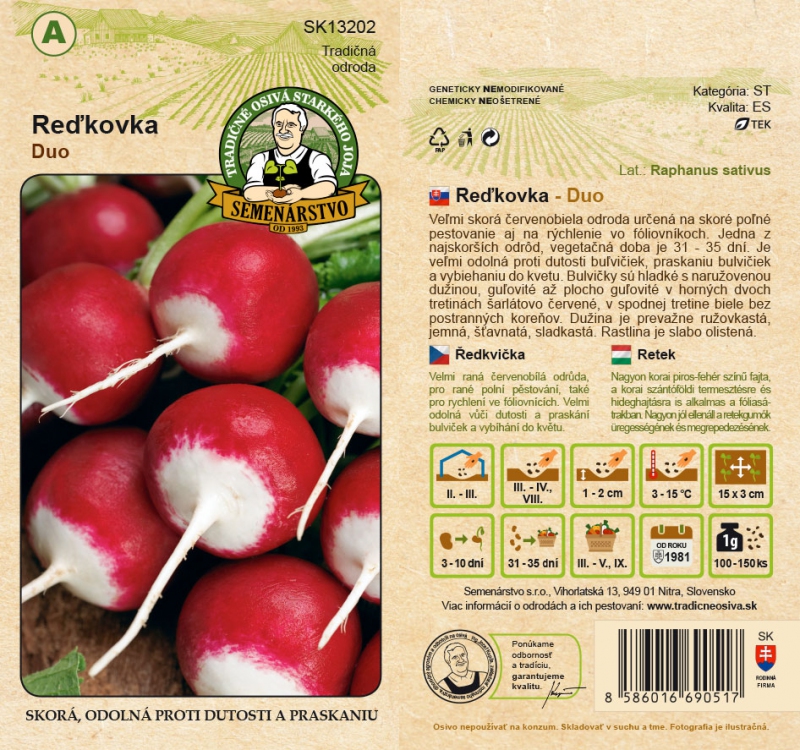 Semenárstvo Reďkovka ´Duo´