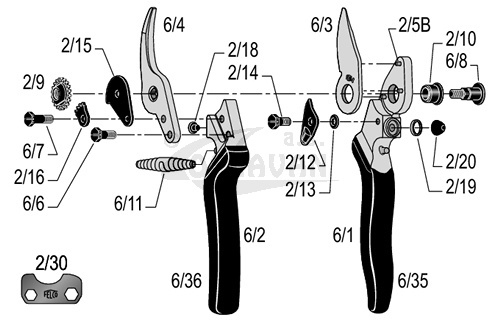 Felco 6/36 (Felco 6) 1ks