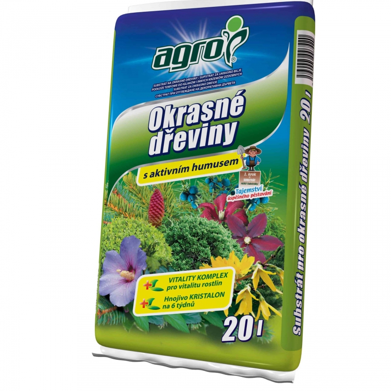 AGRO Substrát na okrasné dreviny 20l