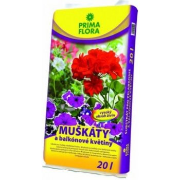 PRIMAFLORA  Substrát na muškáty a balkónové kvety 20l