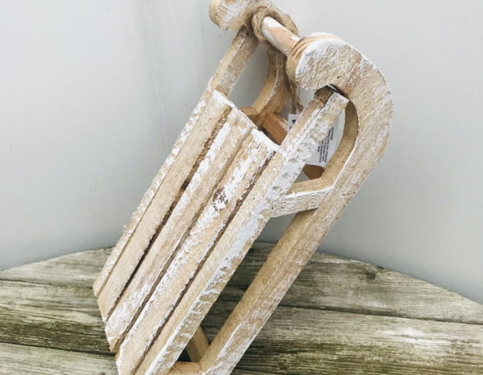 Dekoračné sánky drevené