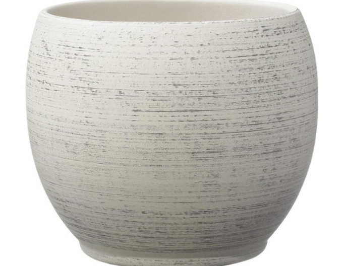 Obal na kvetináč keramický krémový stredný ´Alberta´