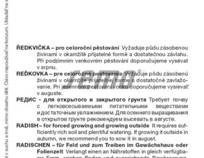 Semo Reďkovka fialová ´Lilana´