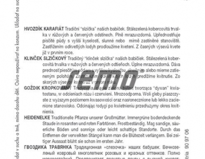 Semo Klinček slzičkový ´Maiden Pink´