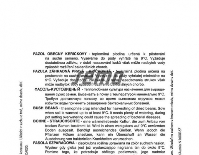 Semo Fazuľa záhradná kríčkovitá ´Carmen´