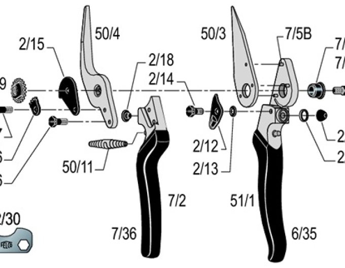 FELCO 7/5B Nit na ostrie
