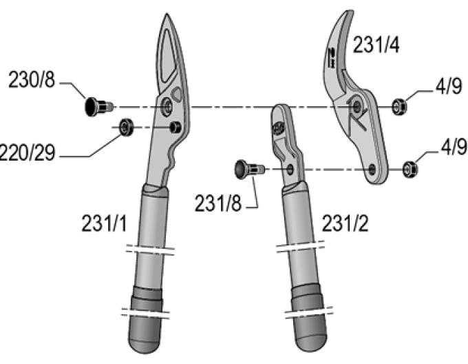 Felco 4/9 matica na stredovú skrutku
