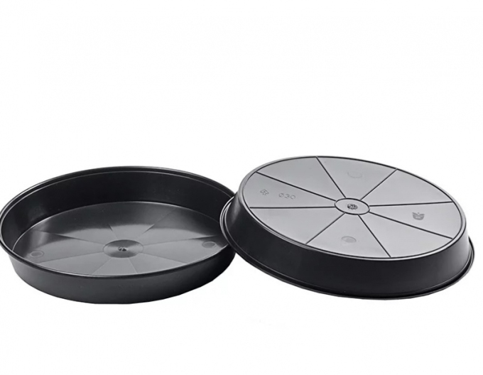 Miska pod kvetináč  30cm čierna