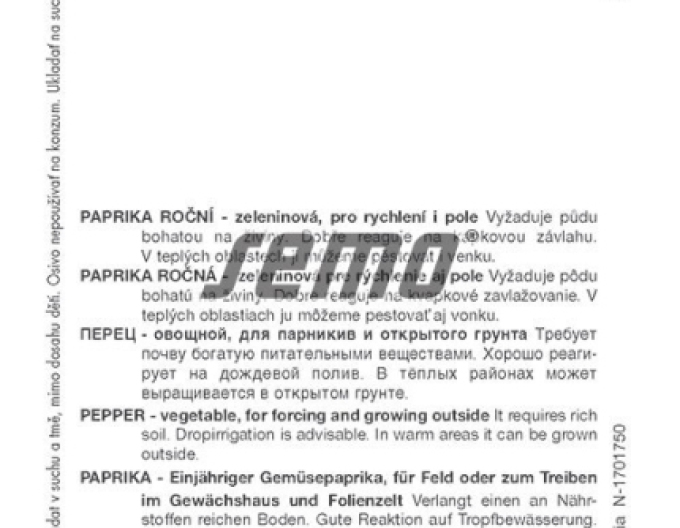 Semo Paprika ročná ´Nova´