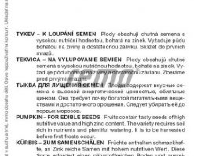 Semo Tekvica veľkoplodá Gurman (SM 396/19)