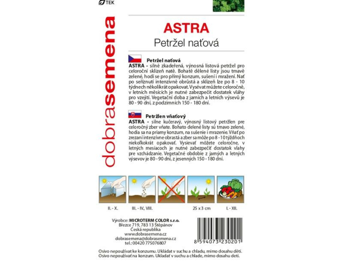 Dobrá semena Petržlen záhradný vňaťový ´Astra´