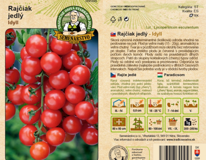 Semenárstvo Rajčiak jedlý ´Idyll´