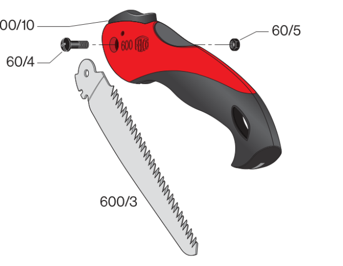FELCO 600 Skladacia pílka