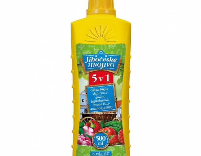Jihočeské hnojivo 5v1 0,5l