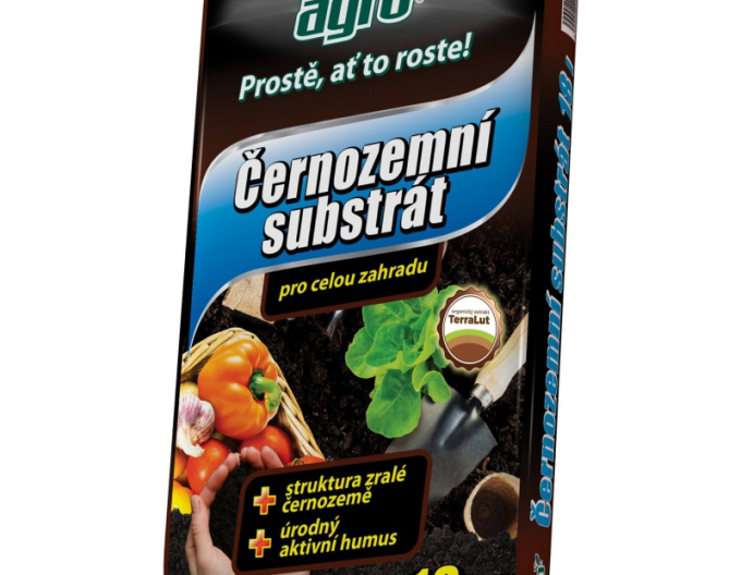 AGRO Substrát černozemný na záhradu 18l