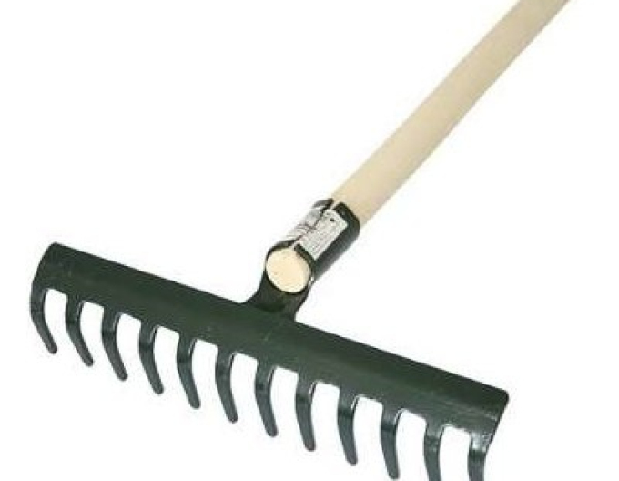 Hrable FED 304/1600 železné 14 - zubé s násadou